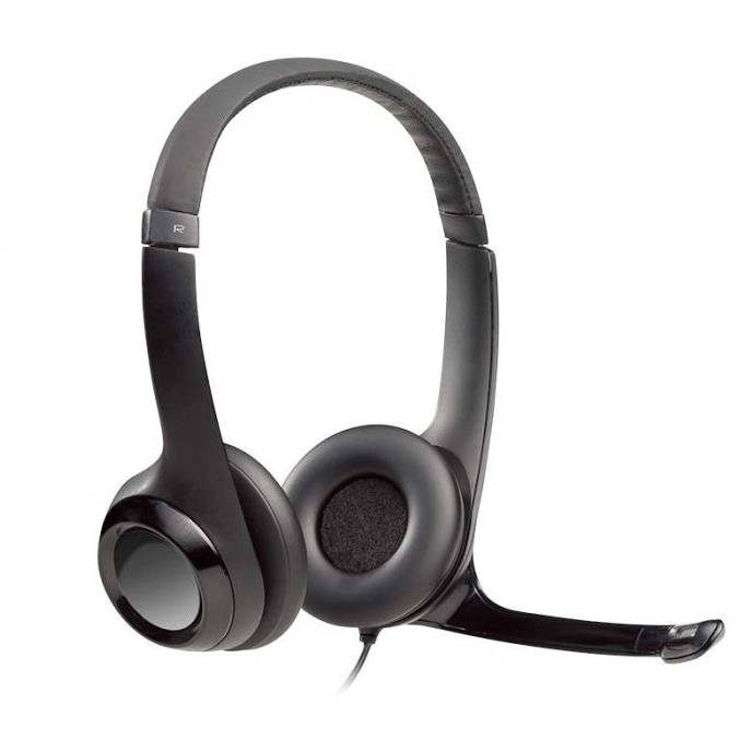 LOGITECH H390 - AUDÍFONOS CON MICRÓFONO USB / SUPRESIÓN DE RUIDO / ESTÉREO / CONTROL DE VOLUMEN / NEGRO